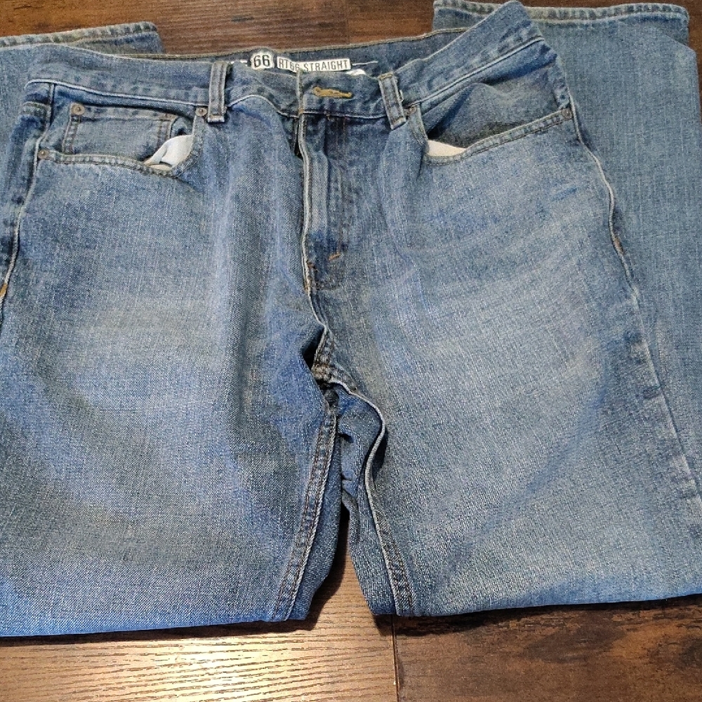 Route 66 Men's Light Blue Slim Straight Jeans 34x30
